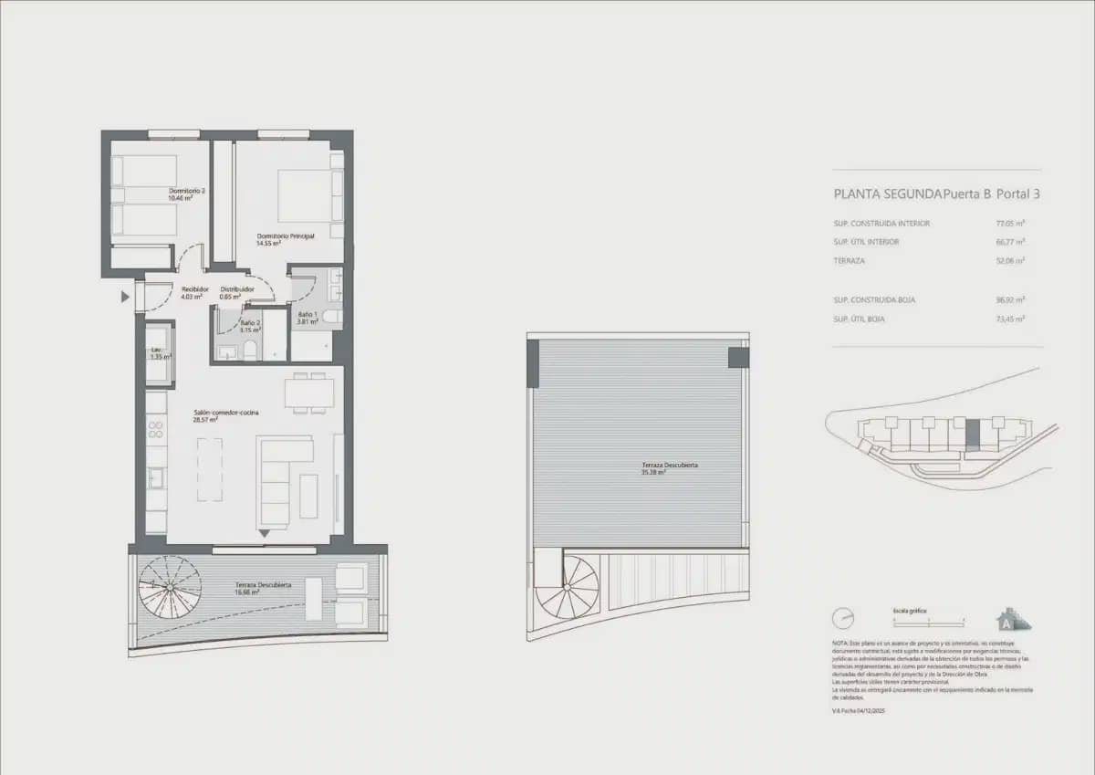 2 makuuhuone Kattohuoneisto myytävänä paikassa Rincon de la Victoria mukana uima-altaan 
autotalli - 419 000 € (Ref: 9824410)