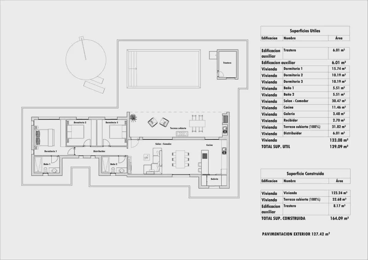 3 slaapkamer Villa te koop in Aspe met zwembad garage - € 460.000 (Ref: 9824430)