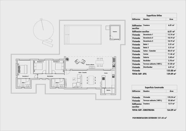3 camera da letto Villa in vendita in Aspe con piscina garage - 460.000 € (Rif: 9824430)
