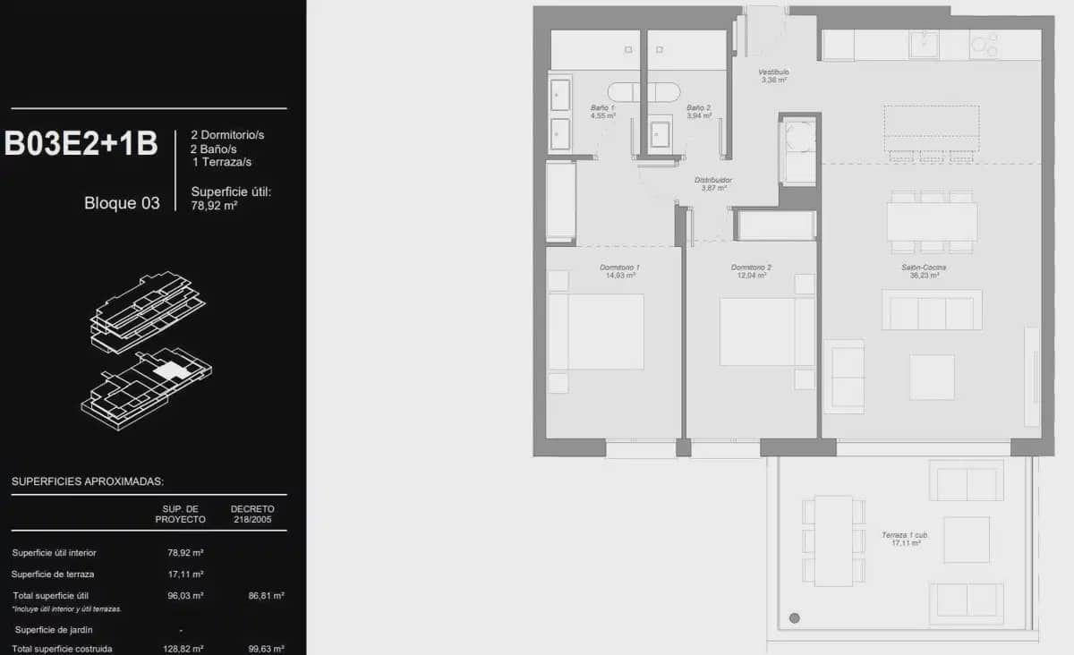 2 quarto Apartamento para venda em Estepona com piscina - 449 000 € (Ref: 9824449)
