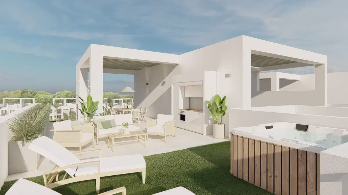 3 slaapkamer Penthouse te koop in Los Alcazares met zwembad garage - € 409.000 (Ref: 9824451)