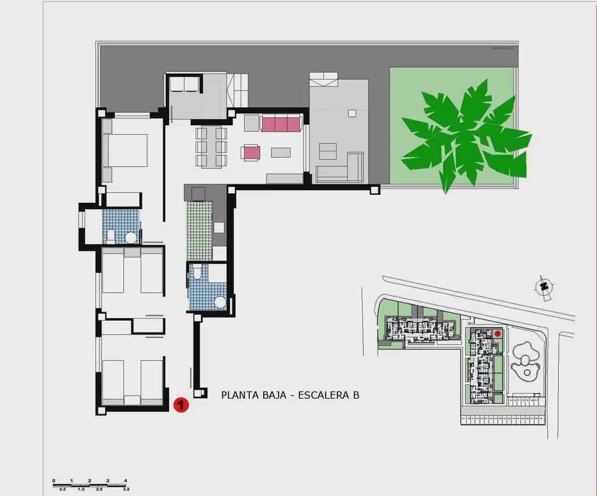 3 sovrum Lägenhet till salu i Denia med pool garage - 449 000 € (Ref: 9824455)