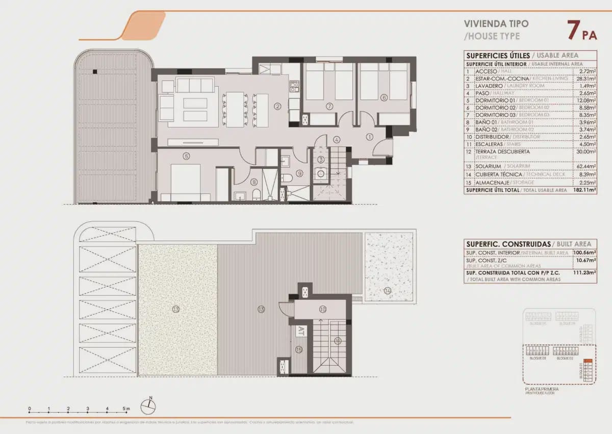 3 sovrum Takvåning till salu i Torrevieja med pool garage - 385 000 € (Ref: 9824462)