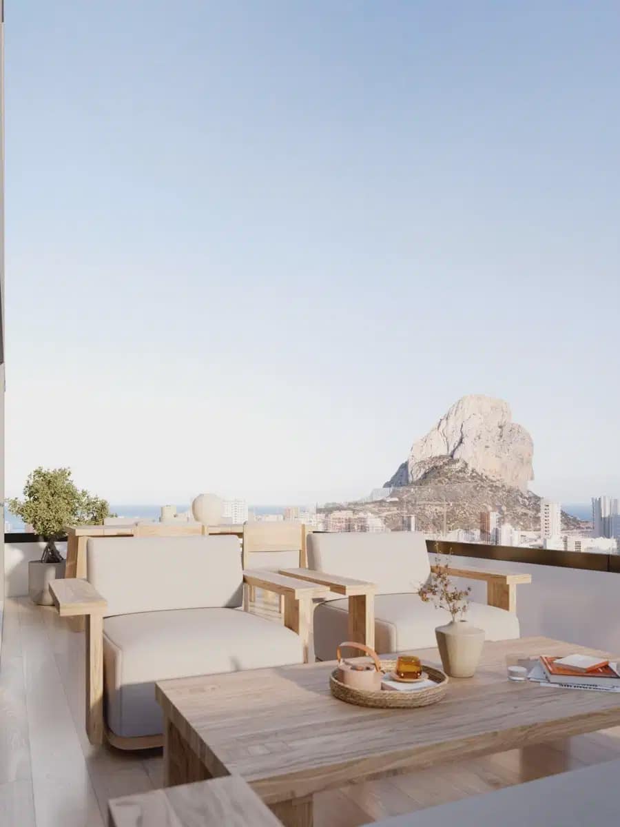 3 sypialnia Apartament na sprzedaż w Calpe / Calp z basenem garażem - 455 000 € (Ref: 9824469)