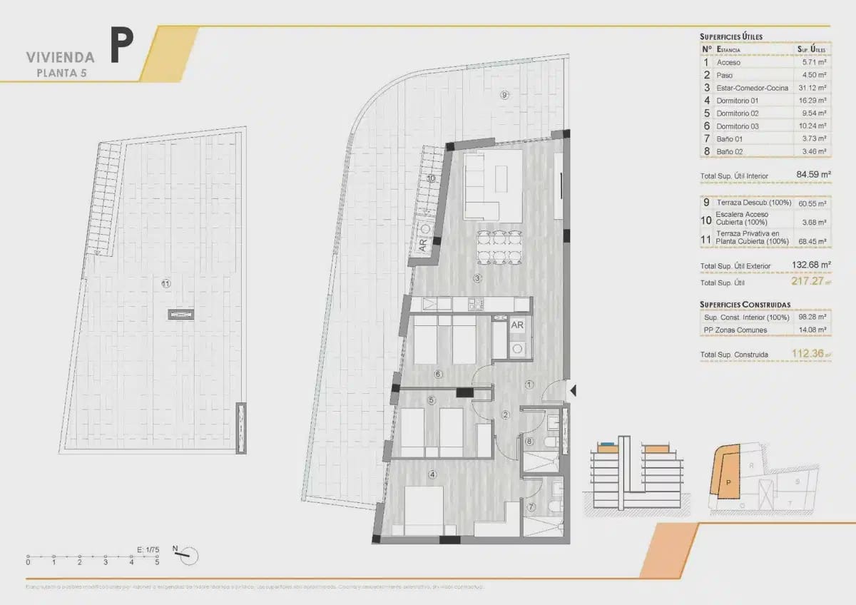 3 Zimmer Penthouse zu verkaufen in Torrevieja mit Garage - 440.000 € (Ref: 9824475)