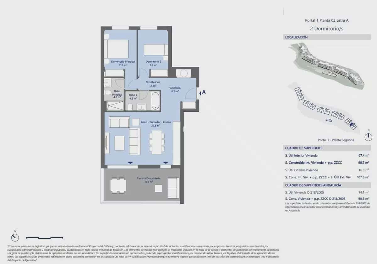 2 sovrum Takvåning till salu i Estepona med pool garage - 405 000 € (Ref: 9824480)