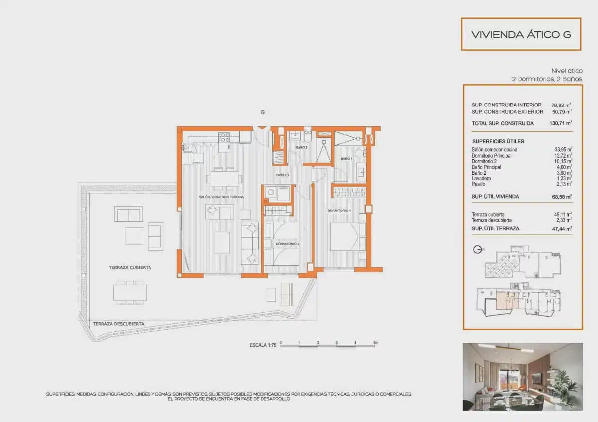2 chambre Penthouse à vendre à Fuengirola avec piscine garage - 446 000 € (Ref: 9824496)