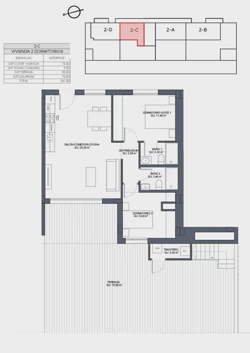 2 Zimmer Penthouse zu verkaufen in Benijofar mit Pool Garage - 441.000 € (Ref: 9824499)
