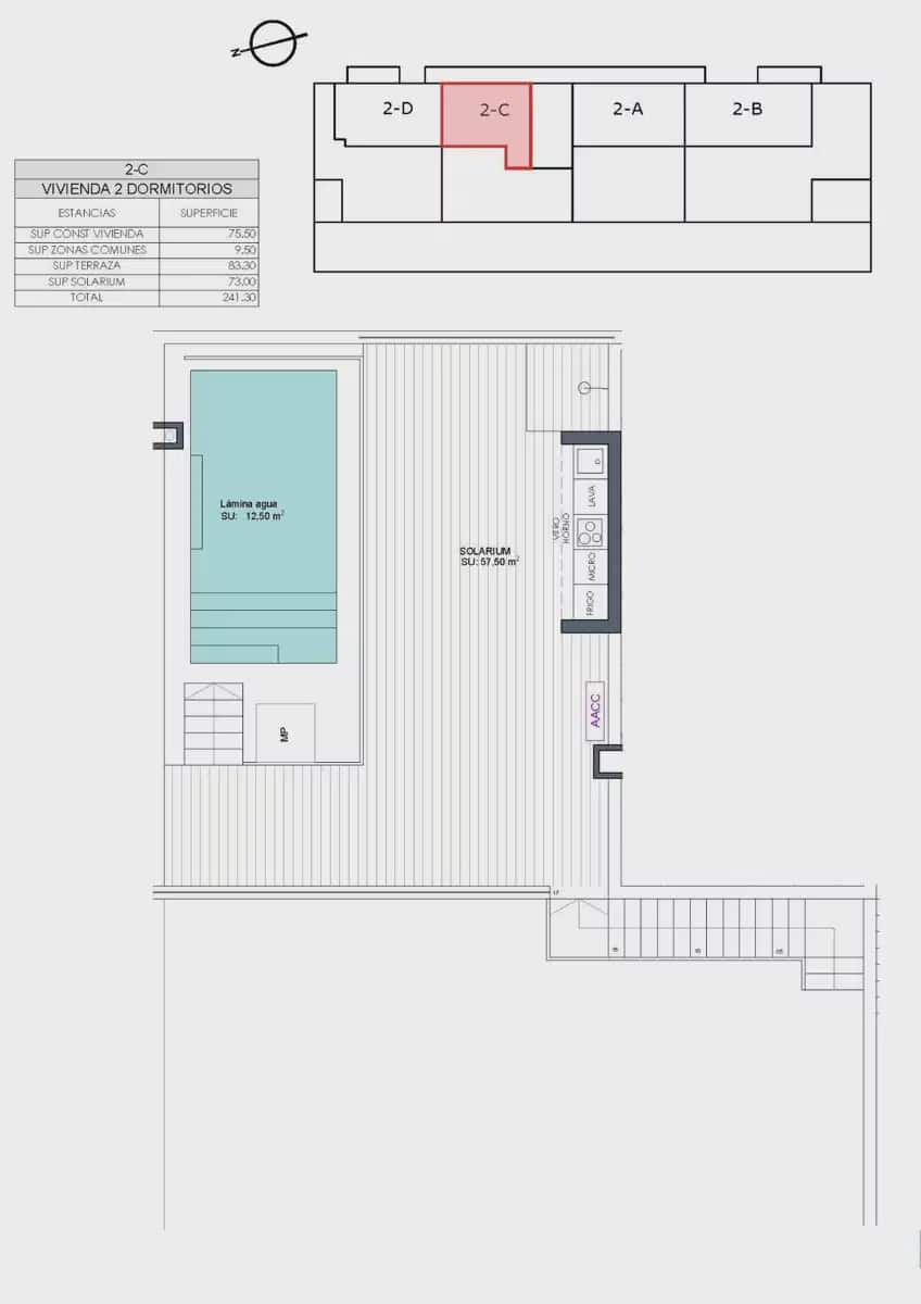 2 Zimmer Penthouse zu verkaufen in Benijofar mit Pool Garage - 441.000 € (Ref: 9824499)