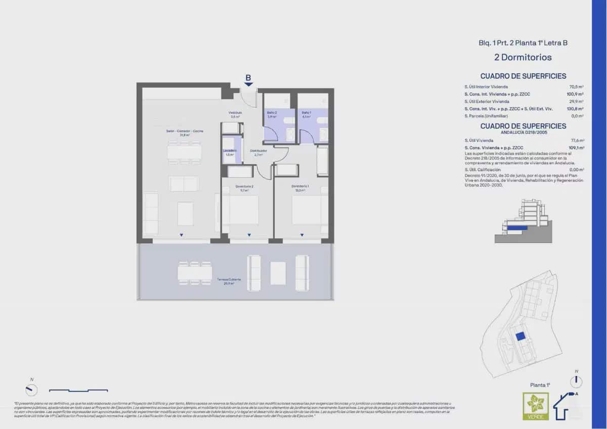 2 soveværelse Lejlighed til salg i Cancelada med swimmingpool garage - € 467.000 (Ref: 9824505)