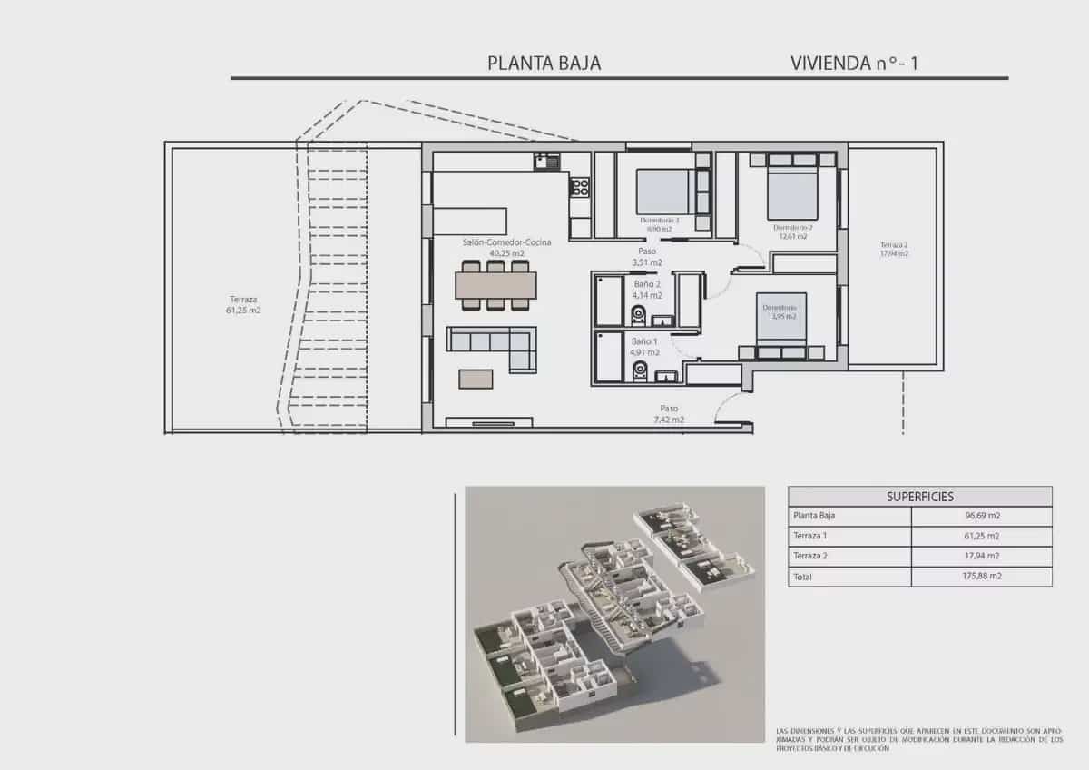 3 chambre Bungalow à vendre à Finestrat avec piscine garage - 452 900 € (Ref: 9824508)