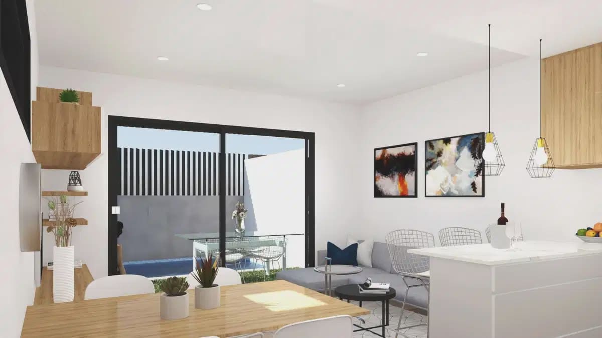 3 soveværelse Semi-Rækkehus til salg i Santiago de la Ribera med swimmingpool garage - € 400.000 (Ref: 9824510)