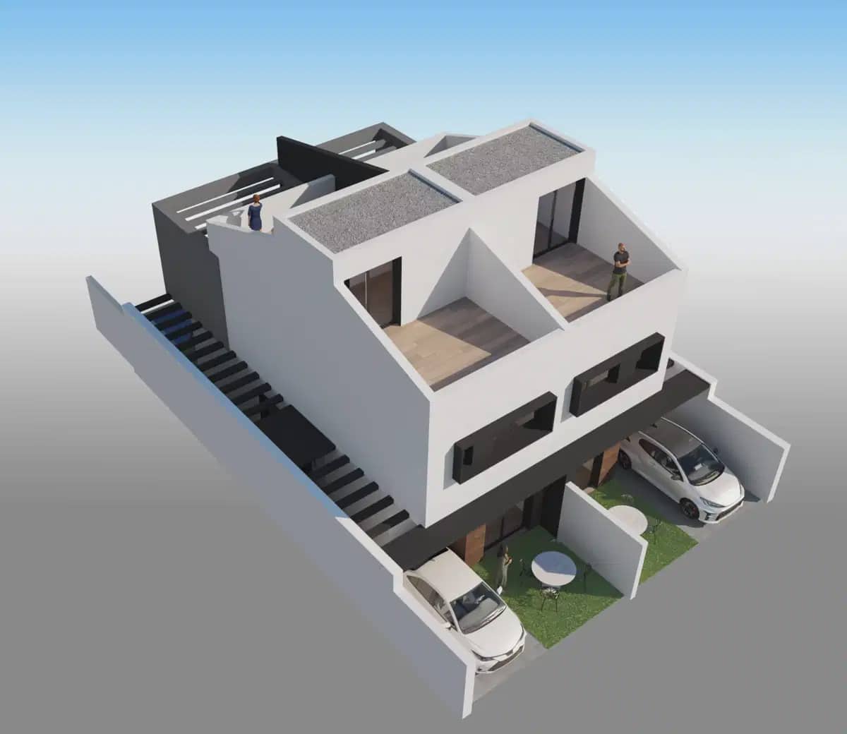 3 soveværelse Semi-Rækkehus til salg i Santiago de la Ribera med swimmingpool garage - € 400.000 (Ref: 9824510)