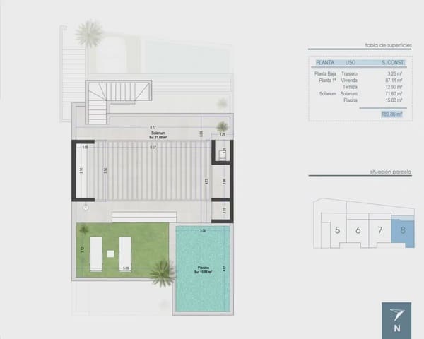 3 camera da letto Bungalow in vendita in San Pedro del Pinatar ciudad, San Pedro del Pinatar con piscina garage - 449.000 € (Rif: 9824512)