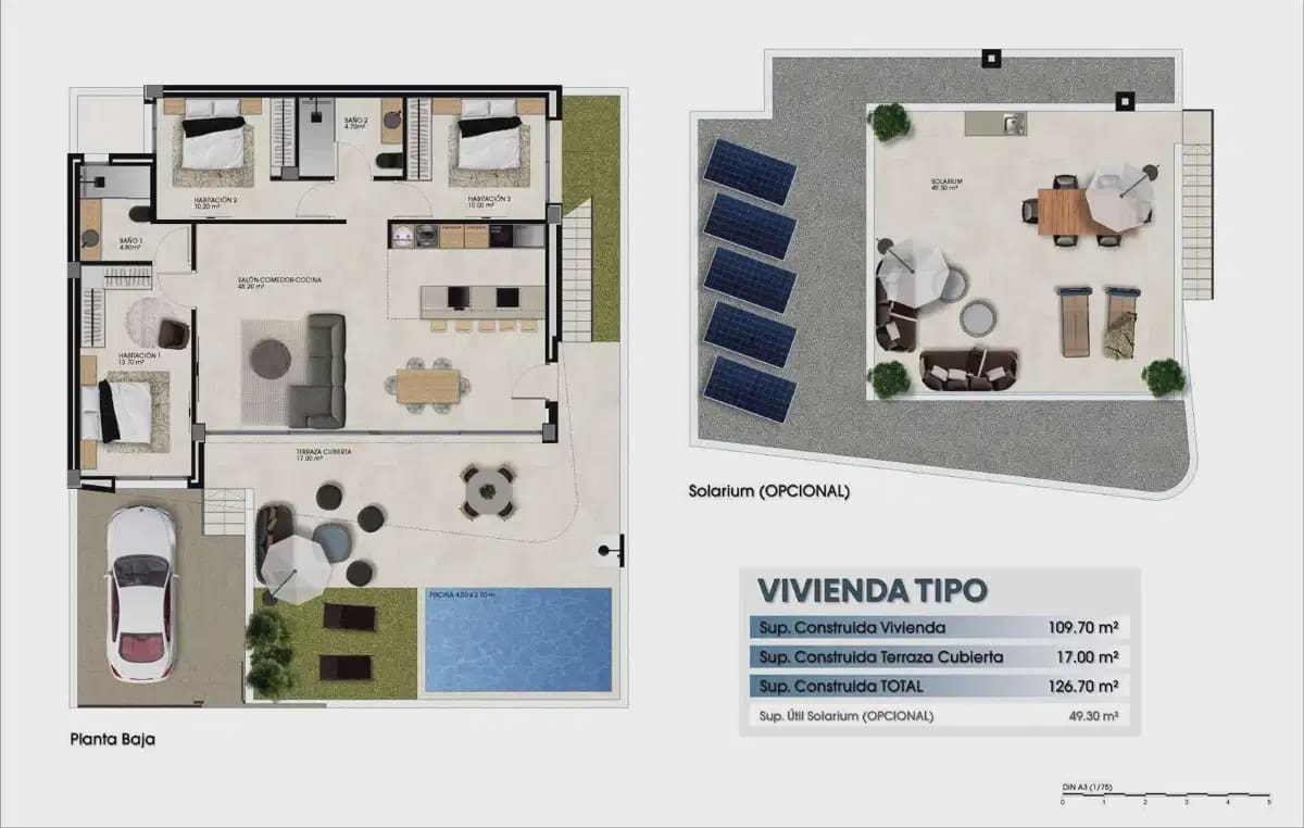 Pareado de 3 habitaciones en Dolores en venta - 419.900 € (Ref: 9824513)