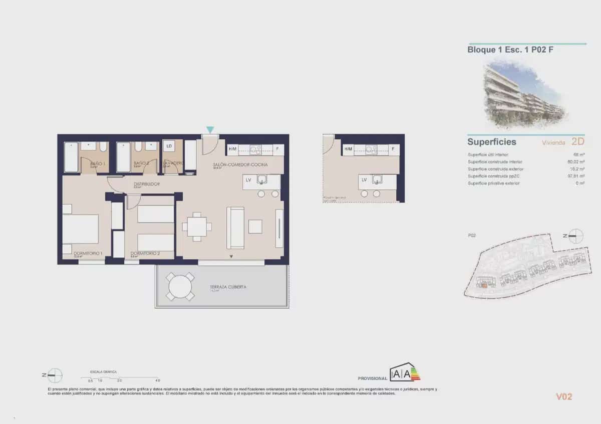2 bedroom Apartment for sale in Denia with pool garage - € 313,000 (Ref: 9827837)
