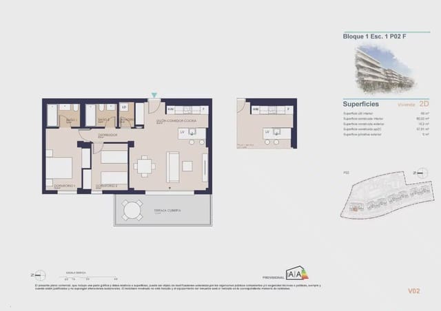 2 quarto Apartamento para venda em Centro Urbano, Dénia com piscina garagem - 304 000 € (Ref: 9827837)