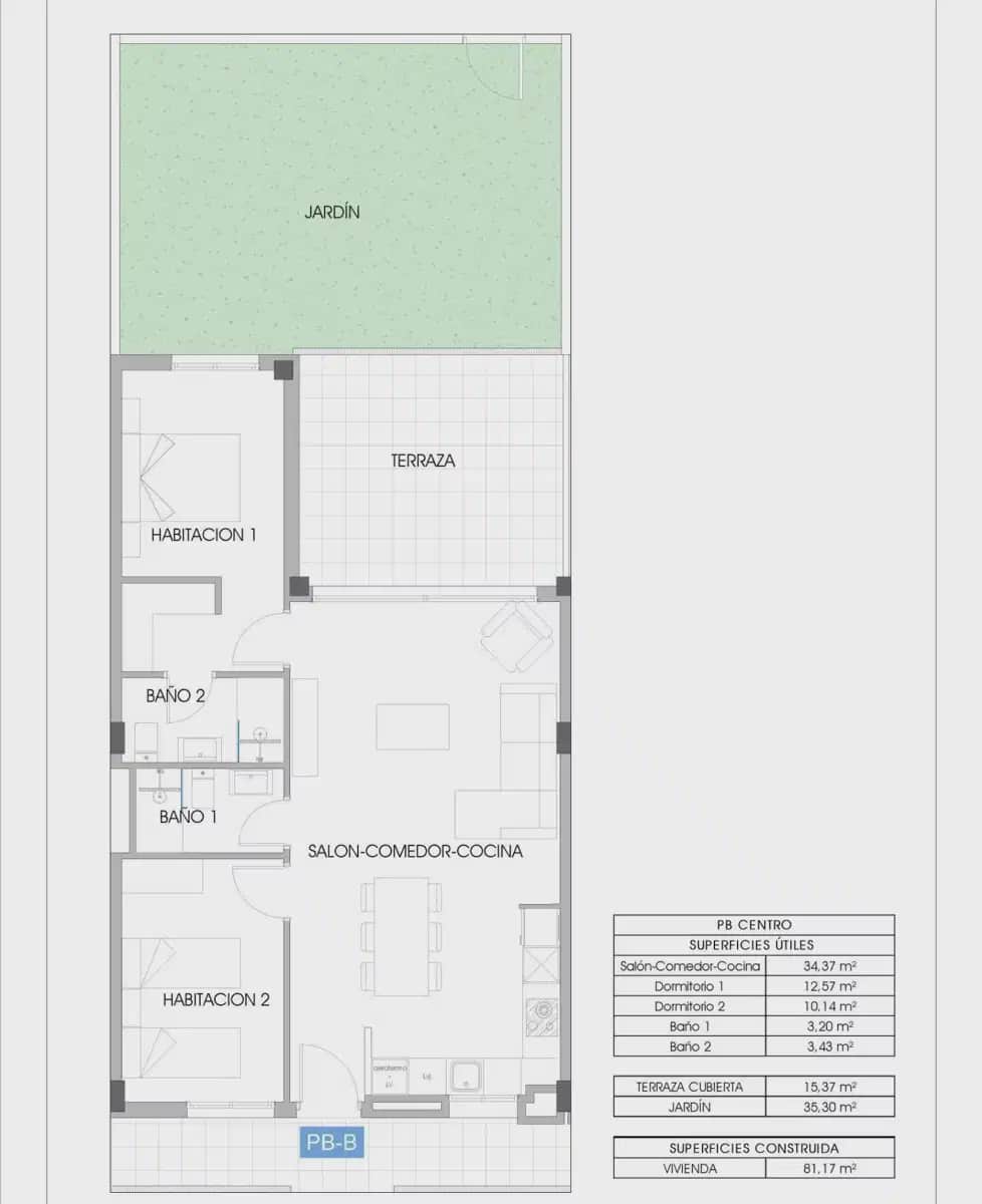2 bedroom Apartment for sale in La Villajoyosa / Vila Joiosa with pool garage - € 369,000 (Ref: 9827843)