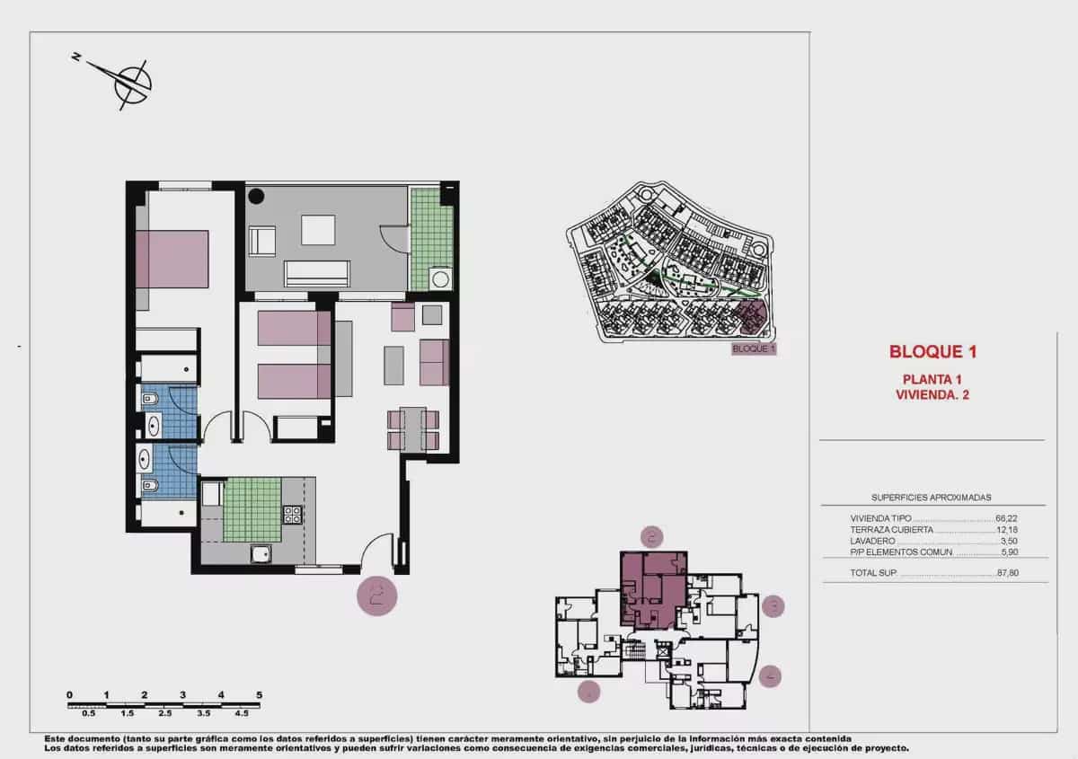 2 soverom Leilighet til salgs i Pilar de la Horadada med svømmebasseng garasje - € 315 000 (Ref: 9827845)