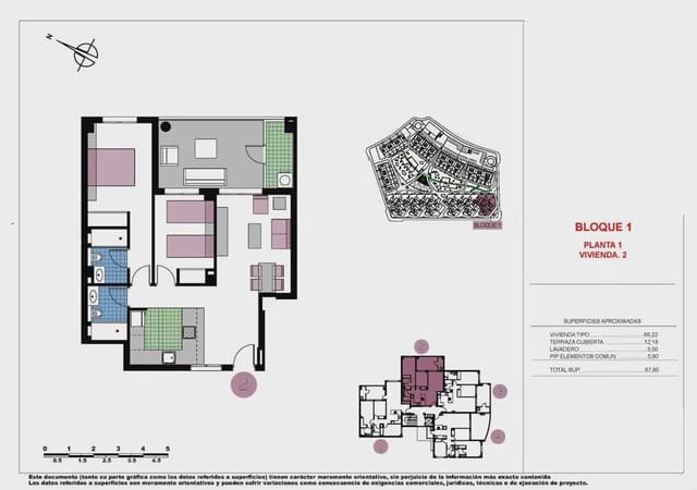2 soverom Leilighet til salgs i Mil Palmeras, Pilar de la Horadada med svømmebasseng garasje - € 315 000 (Ref: 9827845)