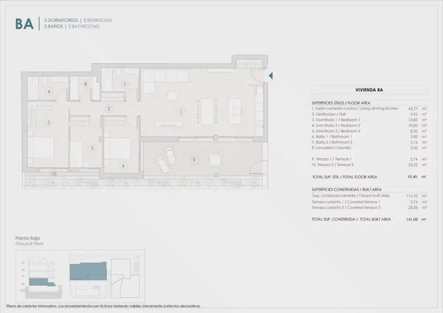 3 sypialnia Apartament na sprzedaż w Benijófar z basenem garażem - 350 000 € (Ref: 9827862)