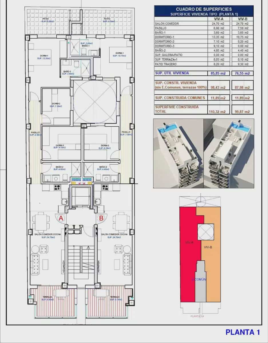 3 chambre Appartement à vendre à Torrevieja - 309 000 € (Ref: 9827864)