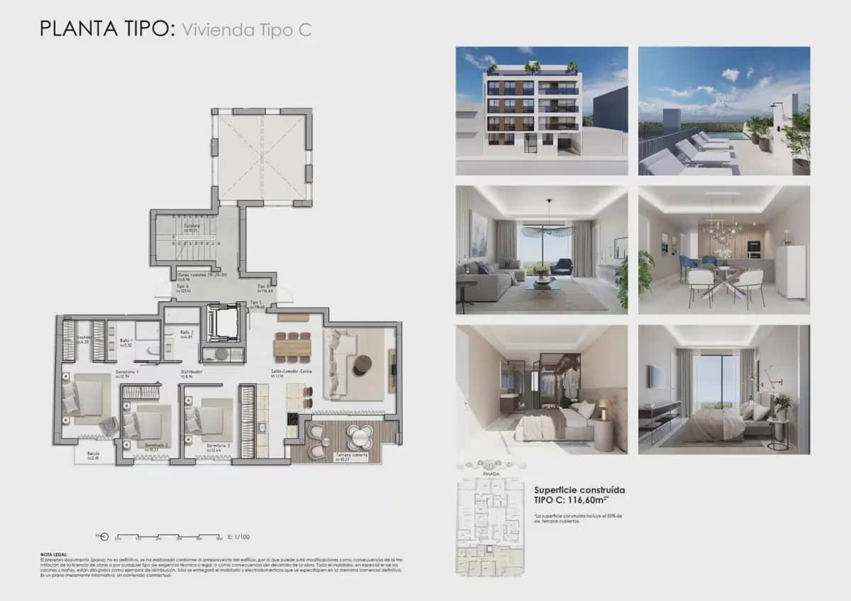 3 soverom Leilighet til salgs i Guardamar del Segura med svømmebasseng garasje - € 385 000 (Ref: 9827874)