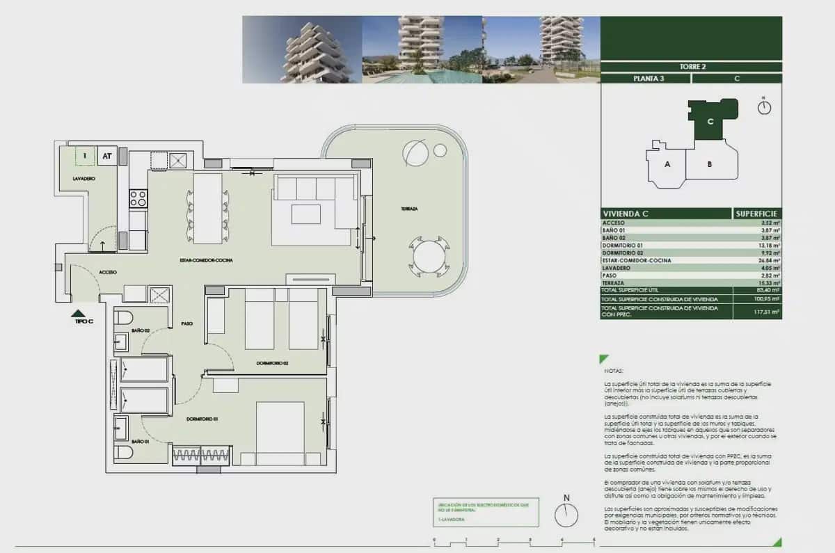 2 camera da letto Appartamento in vendita in Calpe / Calp con piscina garage - 405.000 € (Rif: 9827882)
