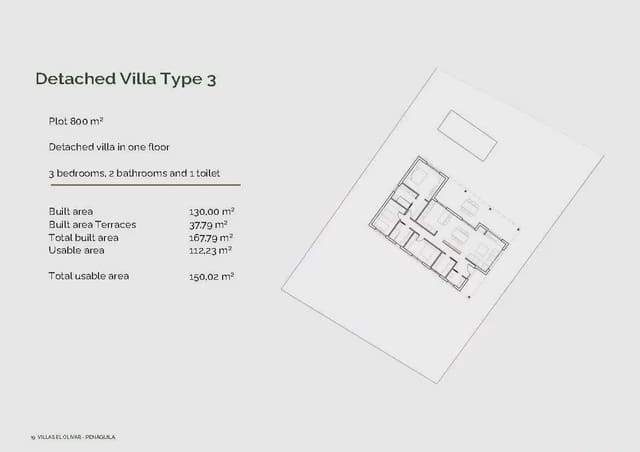 3 sovrum Villa till salu i Penàguila - 362 000 € (Ref: 9827895)
