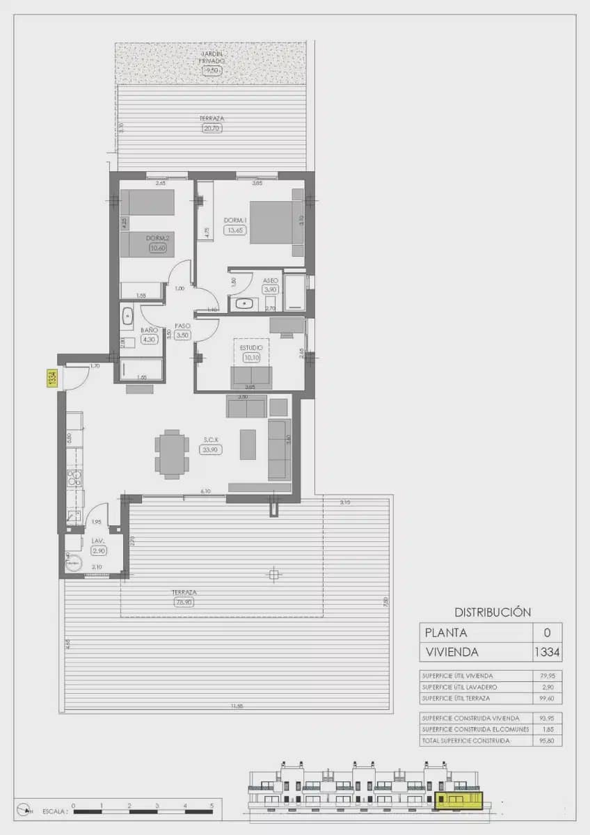 2 quarto Bungalow para venda em Algorfa com piscina garagem - 318 000 € (Ref: 9827911)