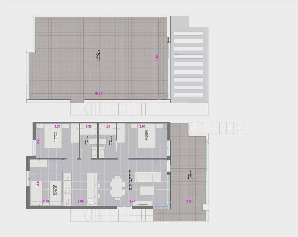 3 soveværelse Bungalow til salg i Pilar de la Horadada med swimmingpool garage - € 375.000 (Ref: 9827928)