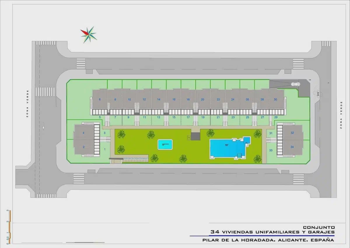 3 soveværelse Bungalow til salg i Pilar de la Horadada med swimmingpool garage - € 375.000 (Ref: 9827928)