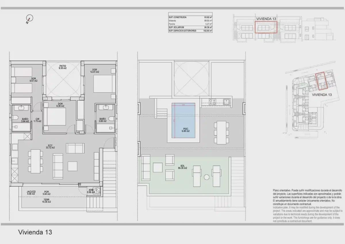 3 chambre Bungalow à vendre à Pilar de la Horadada - 313 500 € (Ref: 9827946)