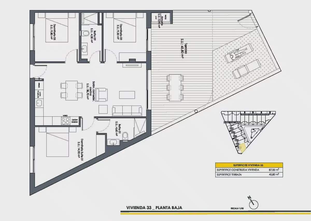 3 bedroom Apartment for sale in San Fulgencio - € 308,900 (Ref: 9827949)