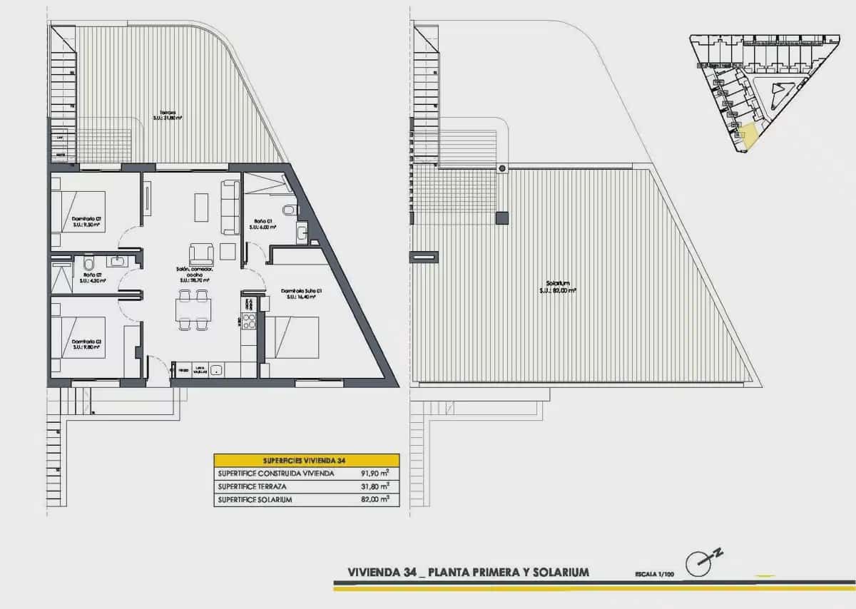 3 soveværelse Penthouse til salg i San Fulgencio - € 316.900 (Ref: 9827950)
