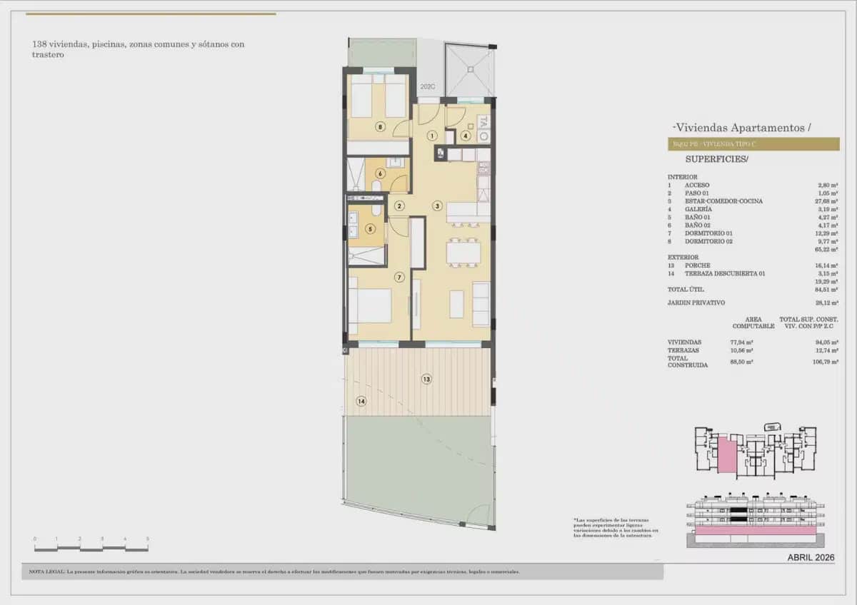 2 Zimmer Apartment zu verkaufen in Finestrat mit Pool Garage - 421.000 € (Ref: 9828269)