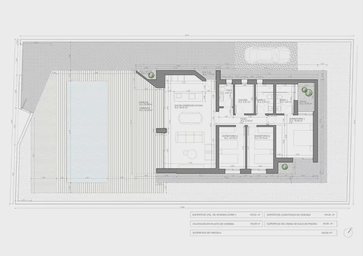 3 quarto Moradia para venda em Aspe com piscina - 395 000 € (Ref: 9830706)