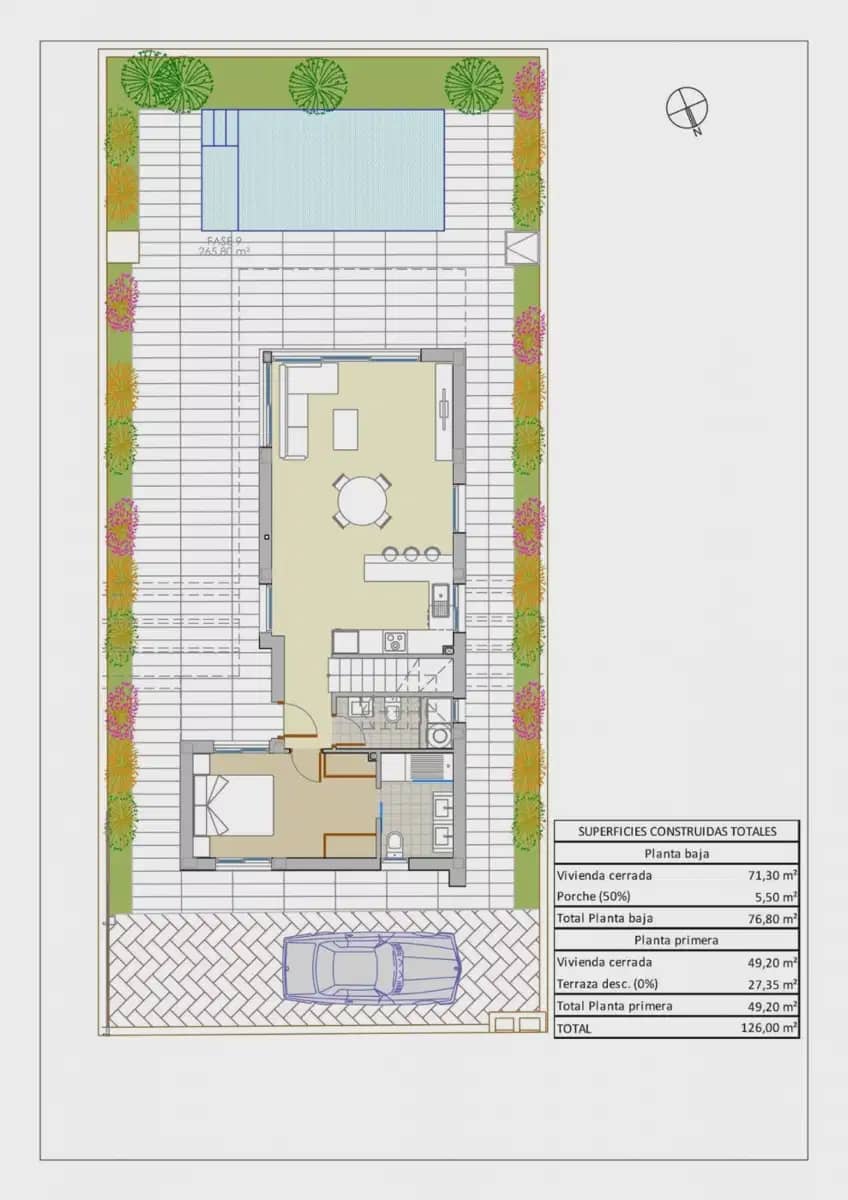 3 sovrum Villa till salu i Pilar de la Horadada med pool garage - 460 000 € (Ref: 9830711)