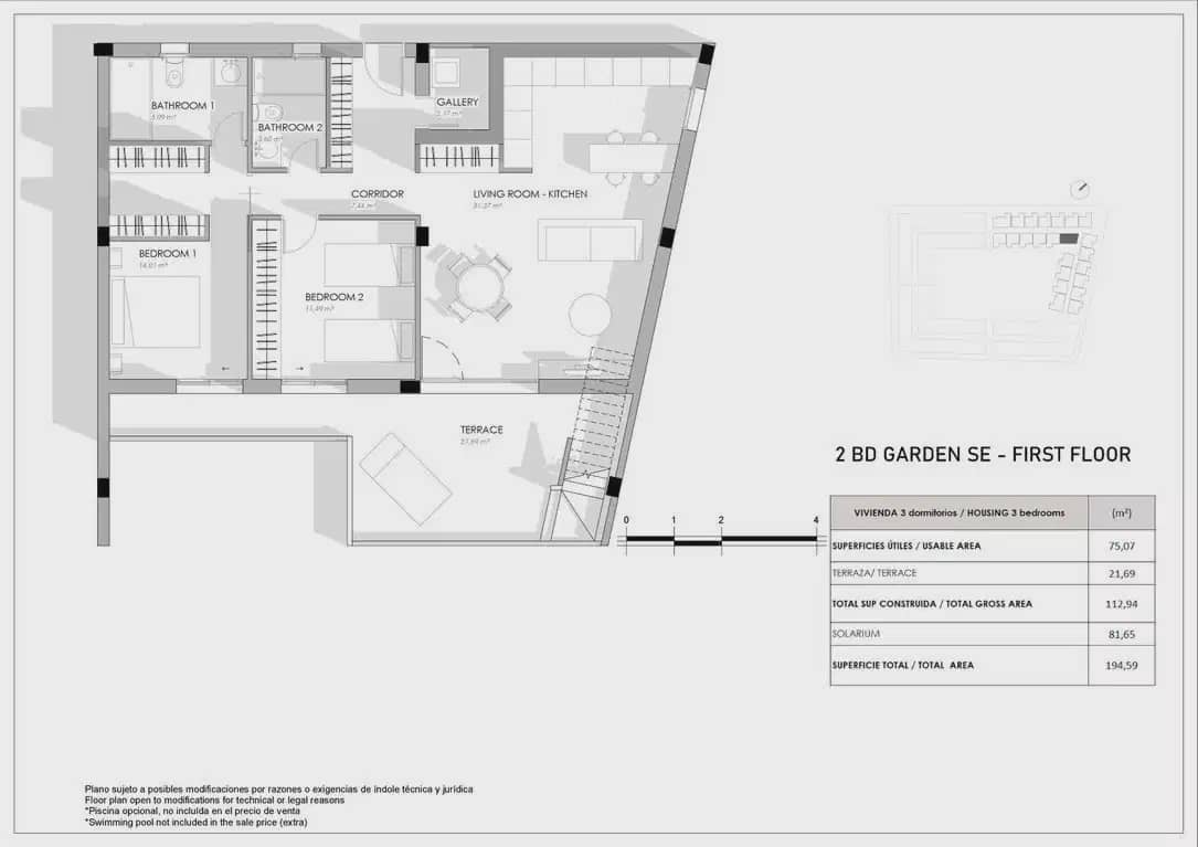 2 camera da letto Bungalow in vendita in Torrevieja con piscina - 380.000 € (Rif: 9830715)