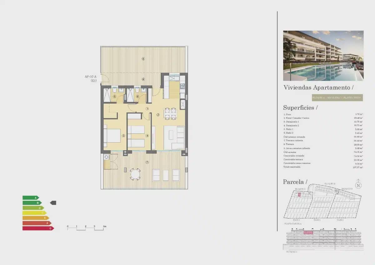 2 slaapkamer Penthouse te koop in Muchamiel / Mutxamel met zwembad - € 399.000 (Ref: 9832014)