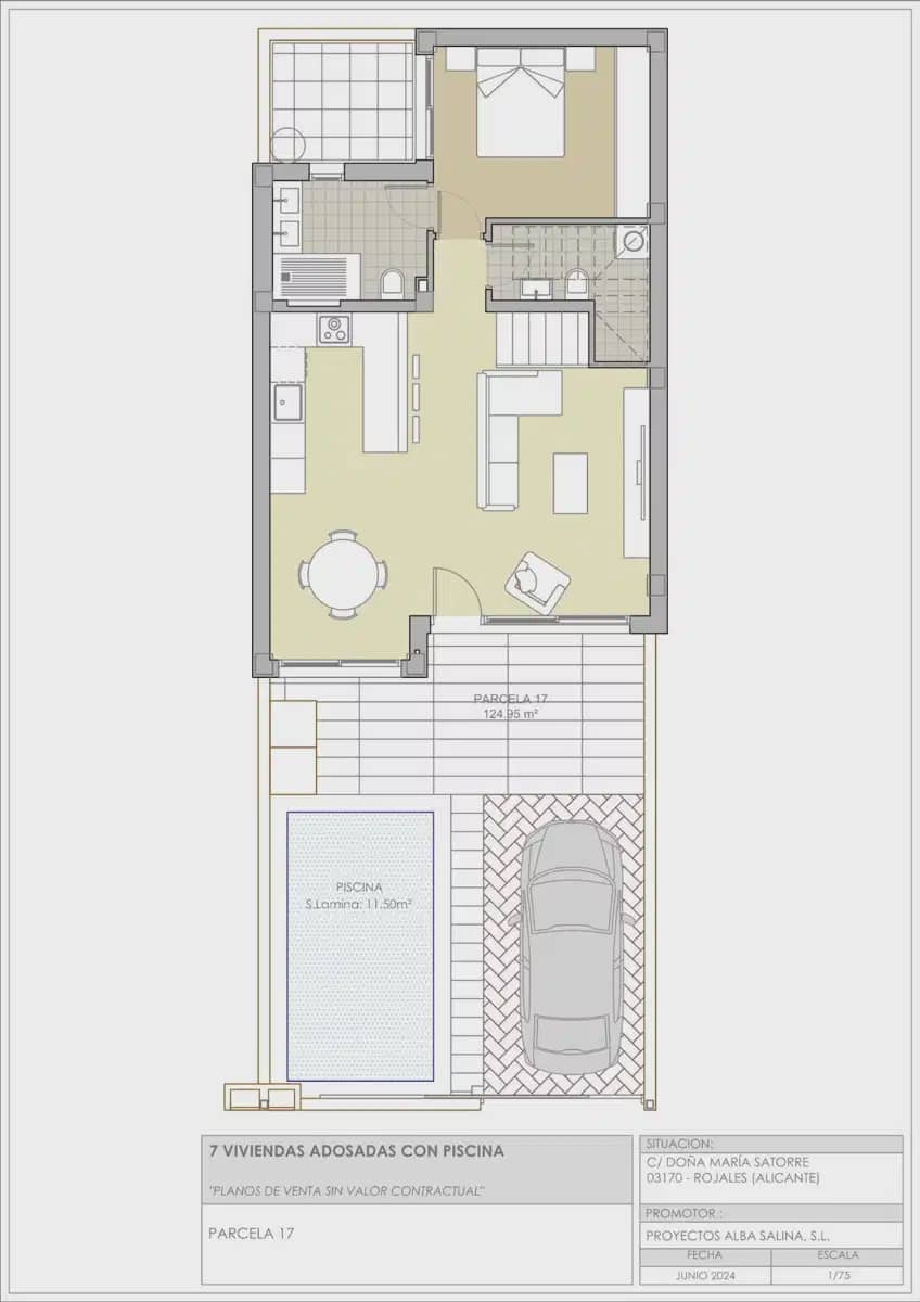 3 soveværelse Byhus til salg i Rojales med garage - € 369.900 (Ref: 9832023)