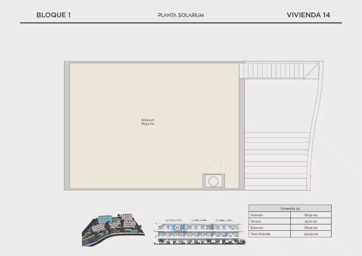 2 soveværelse Penthouse til salg i Finestrat med swimmingpool garage - € 402.900 (Ref: 9832024)