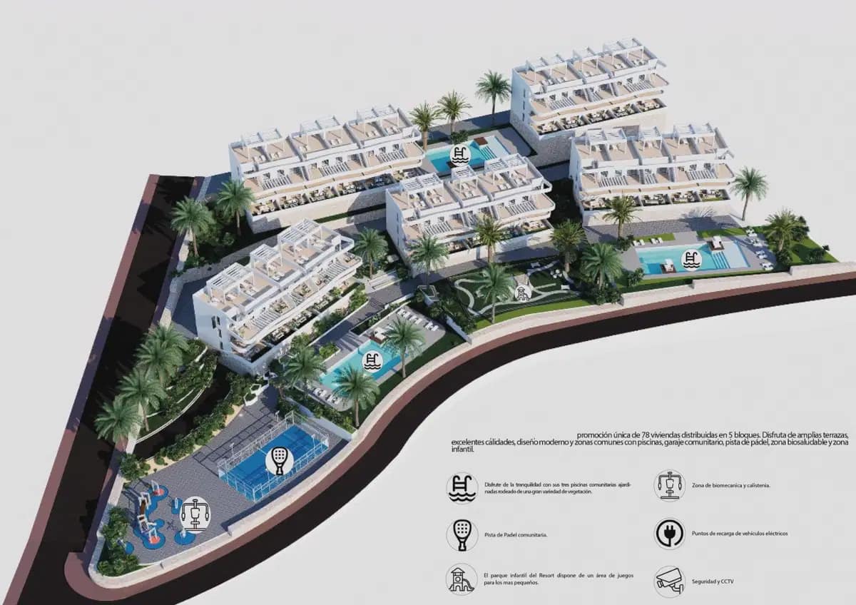 Apartamento de 2 habitaciones en Finestrat en venta con piscina garaje - 352.900 € (Ref: 9832031)