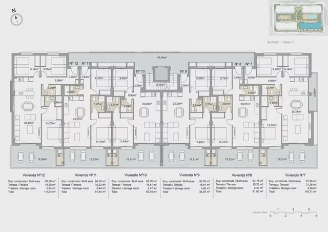 3 bedroom Apartment for sale in Pilar de la Horadada ciudad, Pilar de la Horadada with pool garage - € 309,000 (Ref: 9832032)