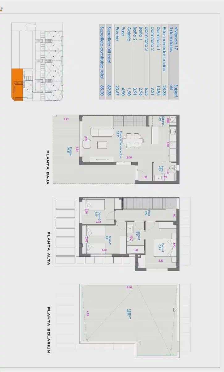 3 soveværelse Byhus til salg i Orihuela Costa - € 363.500 (Ref: 9832039)