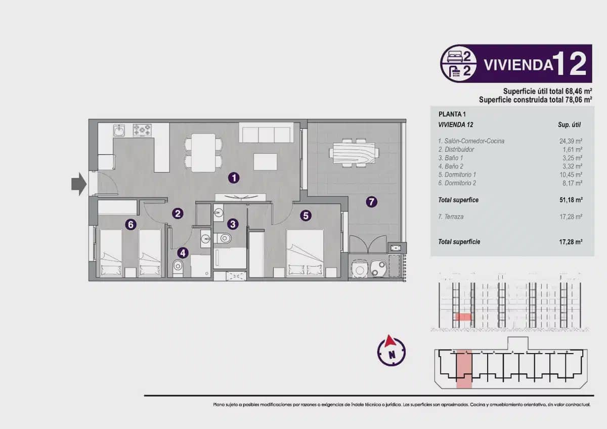 2 camera da letto Appartamento in vendita in Torrevieja con piscina garage - 295.000 € (Rif: 9834065)