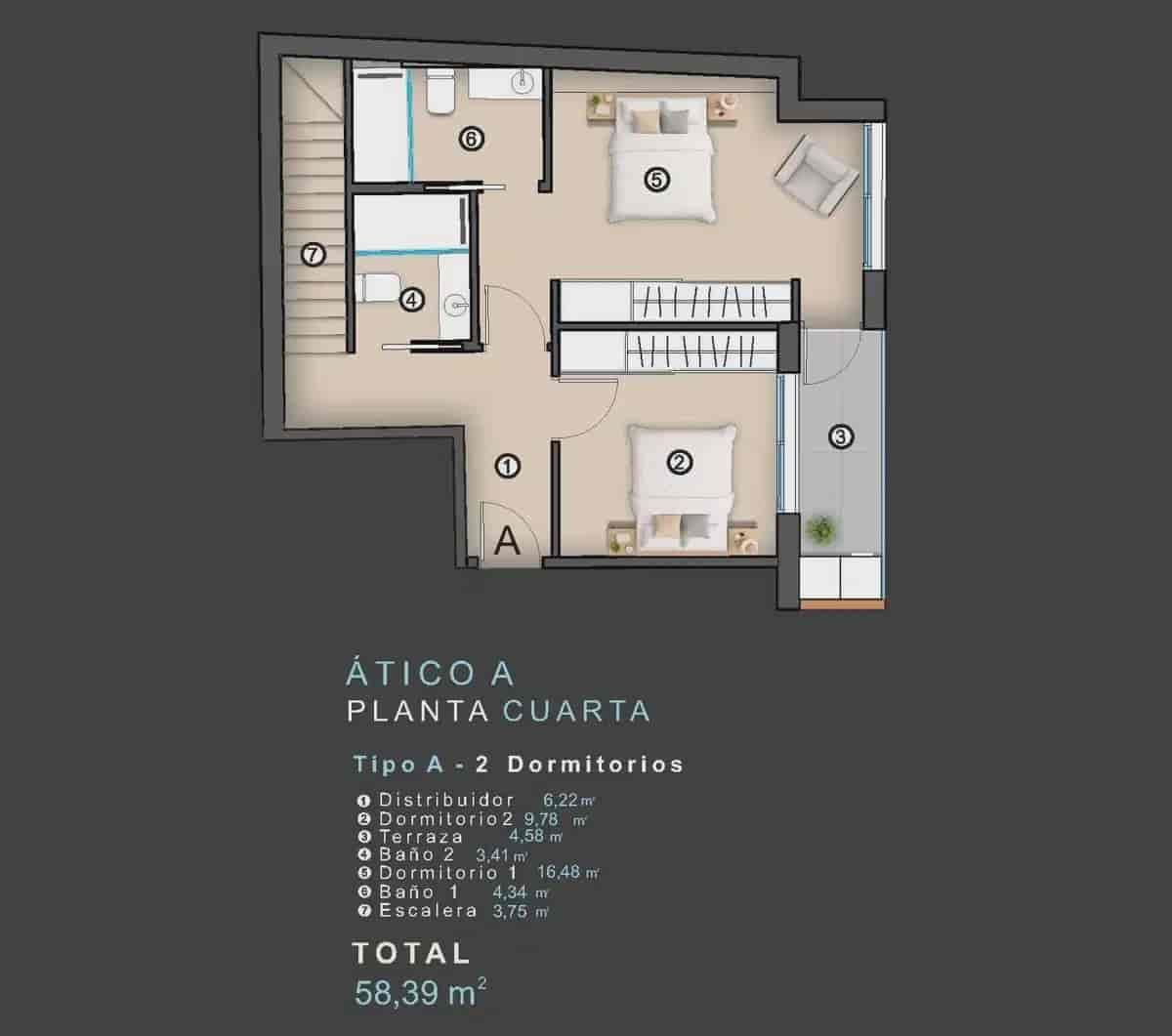 2 Zimmer Penthouse zu verkaufen in Torrevieja - 412.000 € (Ref: 9838303)