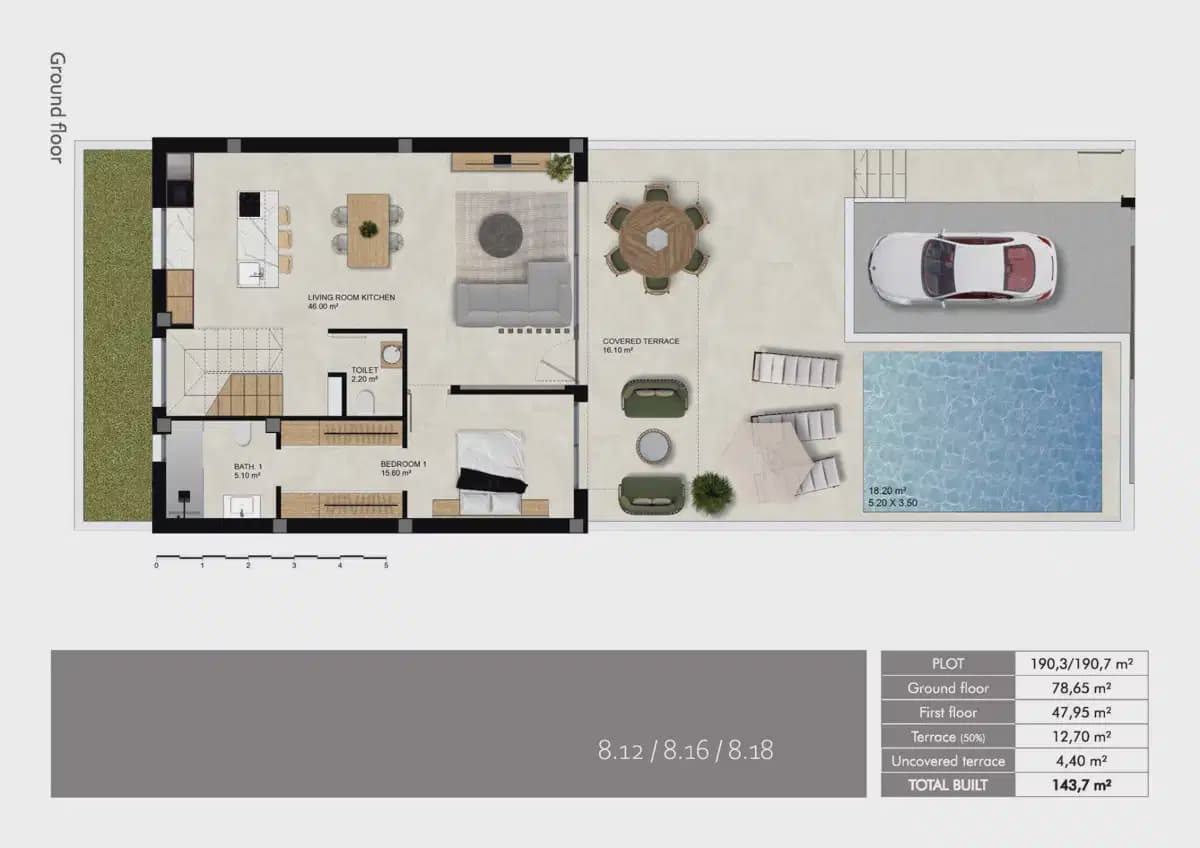 3 quarto Casa em Banda para venda em Dolores com piscina - 415 000 € (Ref: 9838308)