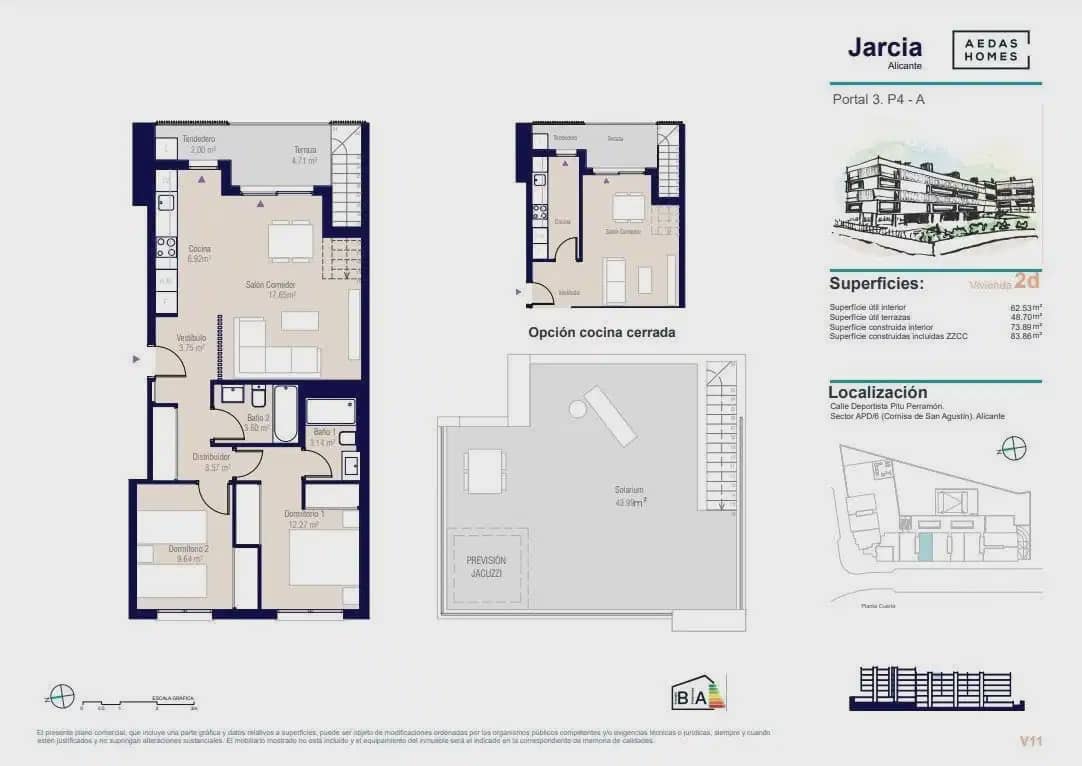 2 bedroom Apartment for sale in Alicante / Alacant city - € 325,000 (Ref: 9841259)