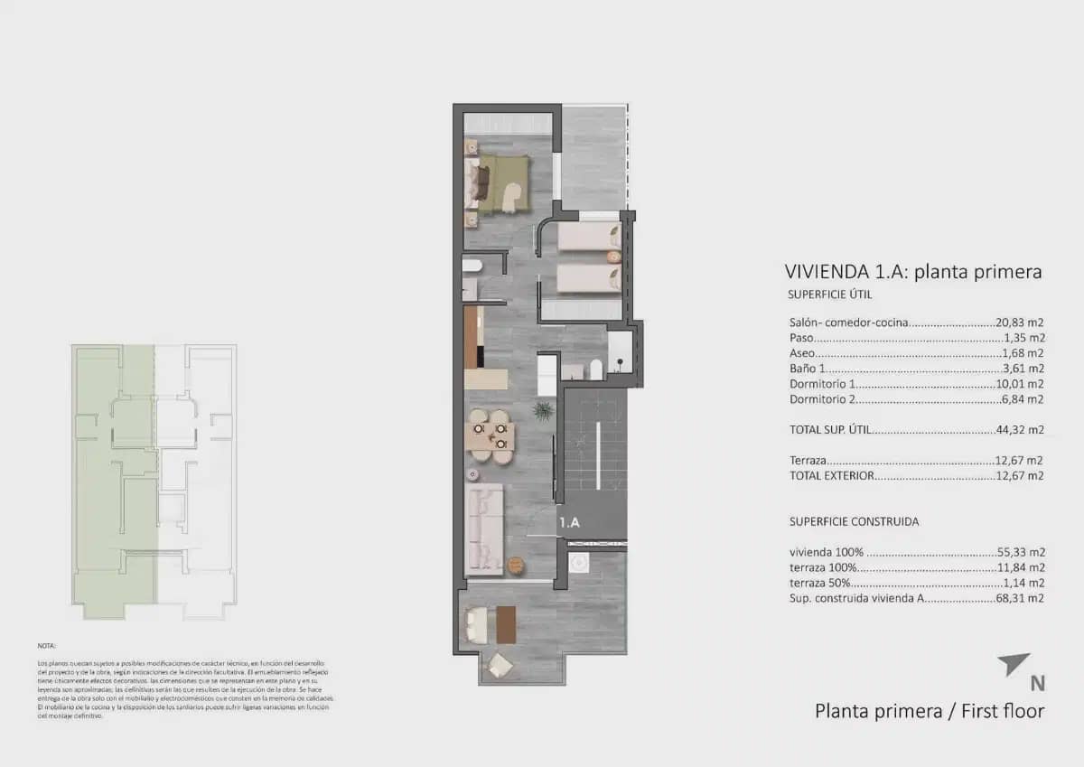 2 sovrum Lägenhet till salu i Pilar de la Horadada med pool - 315 900 € (Ref: 9870577)
